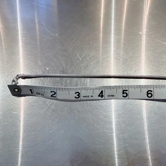 Snake Chain Necklace for Glass and Sterling Silver Beads - Picture 4 of 5